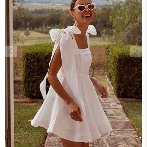 DISSH Aisle White Linen Dress NWOT